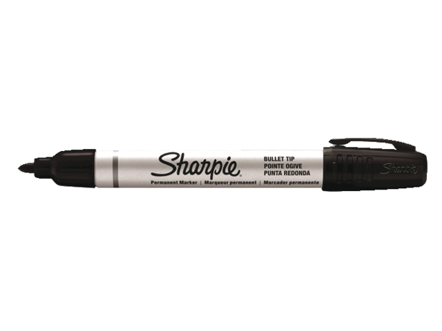 Viltstift sharpie pro rond zwart 1.5-3mm