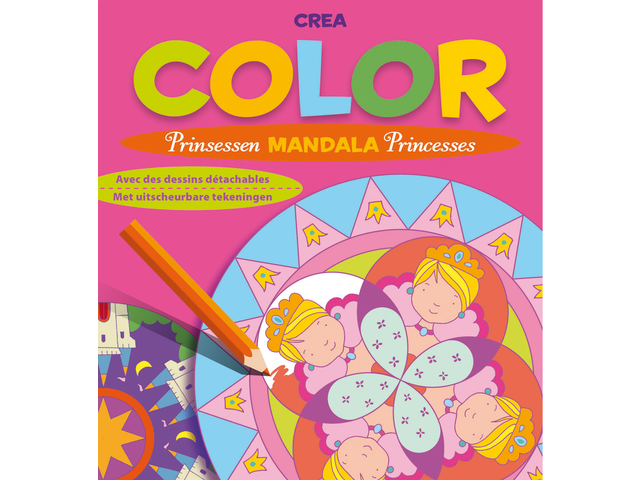 Kleurboek deltas crea color prinsessen mandala