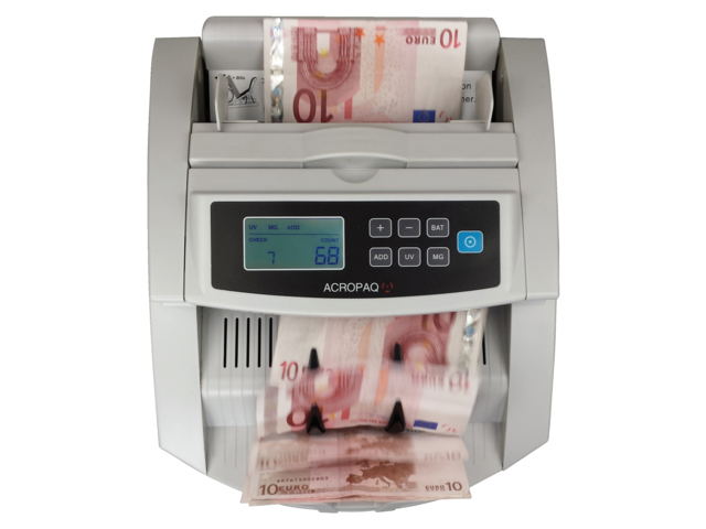 Geldtelmachine acropaq f9 voor biljetten + valsgeldetectie