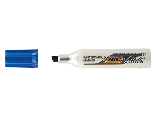 Viltstift bic 1781 whiteboard schuin blauw 3-6mm