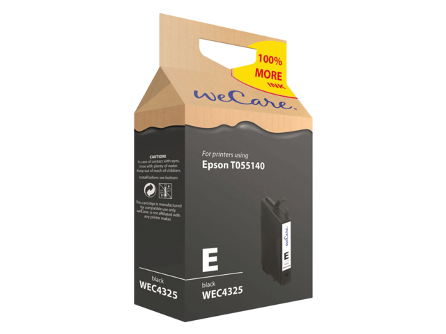Inkcartridge wecare epson t055140 zwart