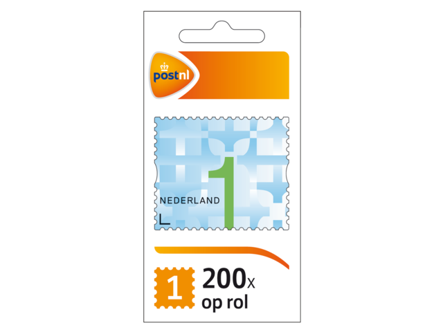 Postzegel nl waarde 1 zelfklevend 200 stuks