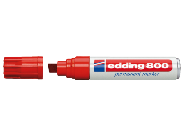 Viltstift edding 800 schuin rood 4-12mm
