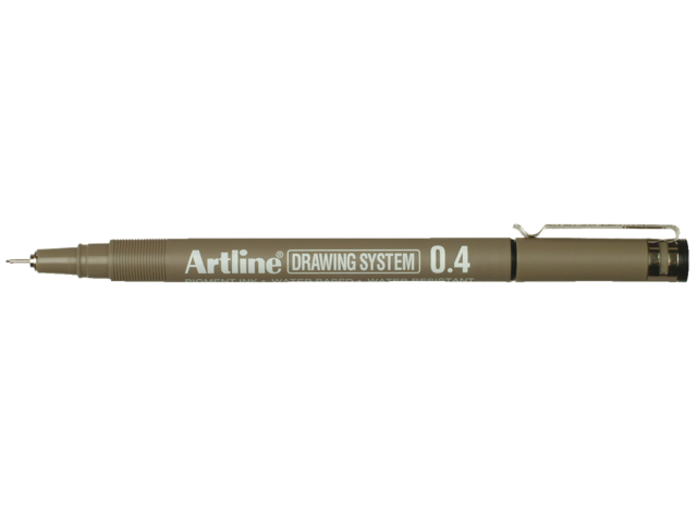 Fineliner artline zwart 0.4mm