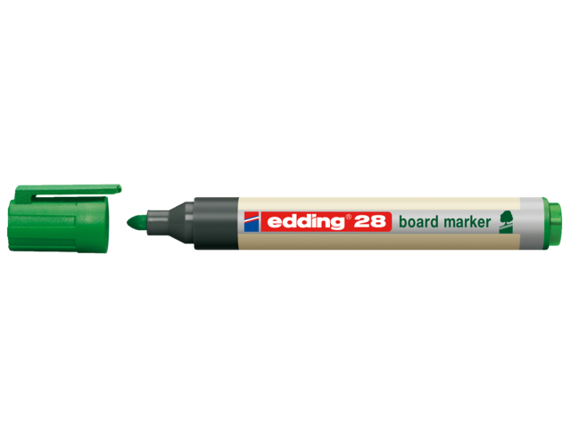 Viltstift edding 28 whiteboard eco rond groen 1.5-3mm