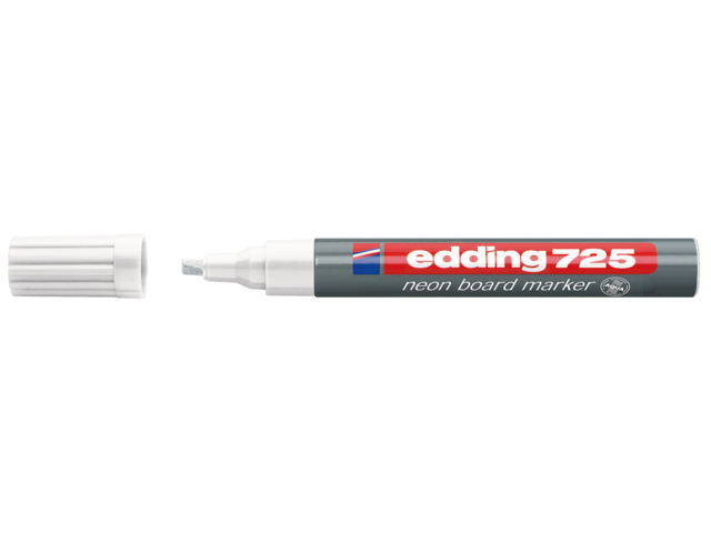 Viltstift edding 725 whiteboard schuin wit 1.5-3mm wit