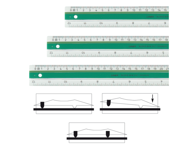 Liniaal linex super s50 500mm transparant