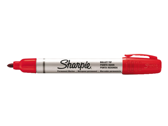 Viltstift sharpie pro rond rood 1.5-3mm