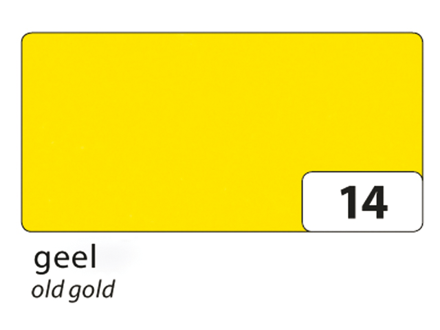 Zijdevloeipapier folia 50x70cm 20g nr14 geel set à 5vel