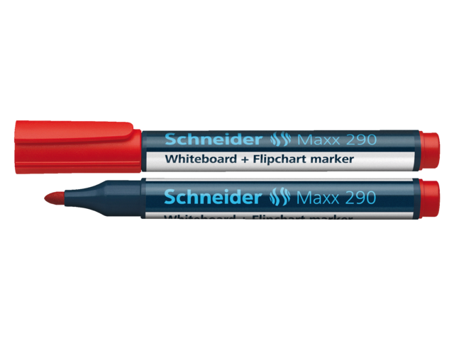 Viltstift schneider 290 whiteboard rond rood 1.5-3mm