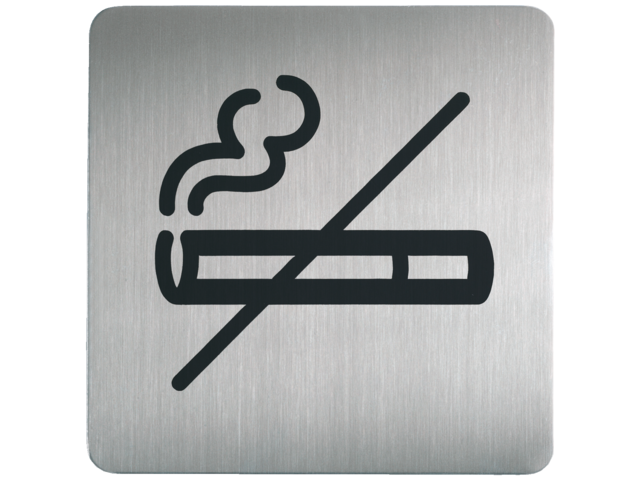 Infobord pictogram durable 4953 vierkant niet roken 150mm