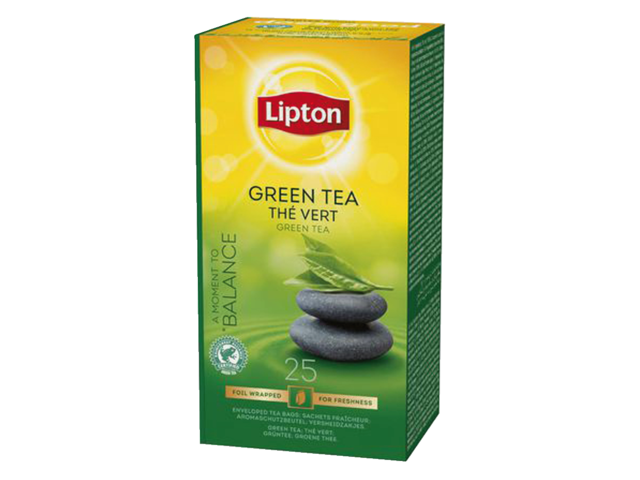 Thee lipton green tea met envelop 25stuks