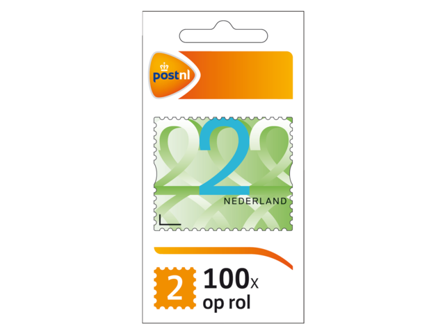 Postzegel nl waarde 2 zelfklevend 100 stuks