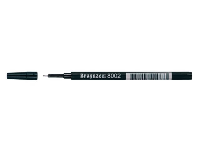 Finelinervulling bruynzeel spits 8002 zwart 0.4mm