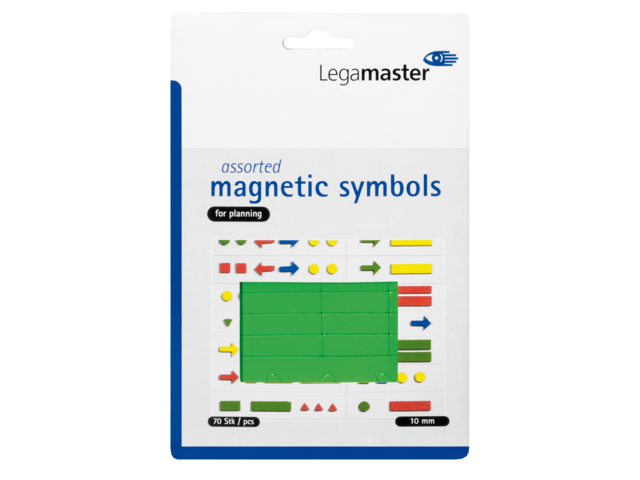 Magneet legamaster symbolen 10mm groen assorti