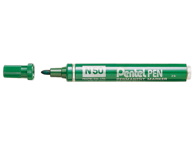 Viltstift pentel n50 rond groen 1.5-3mm