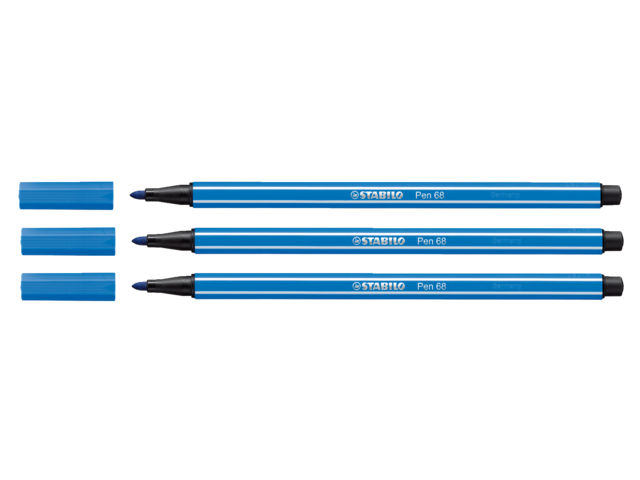 Viltstift stabilo 68/41 donkerblauw