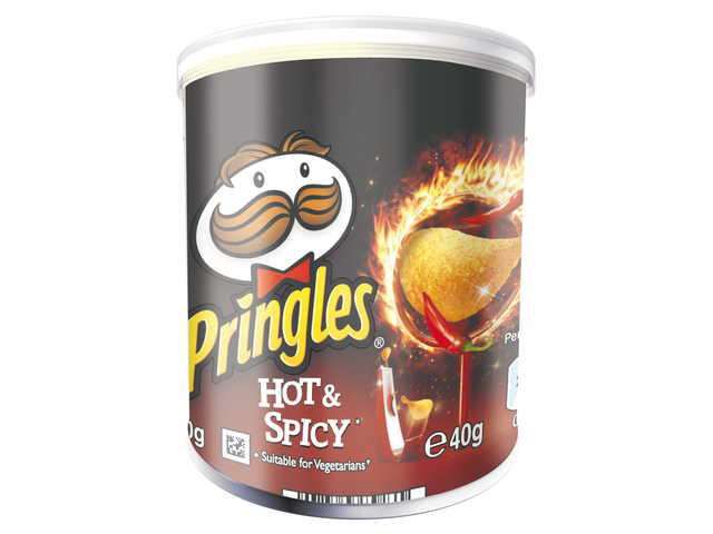 Chips pringles hot and spicey 40gr
