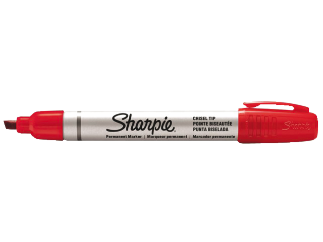 Viltstift sharpie pro schuin rood 2-5mm