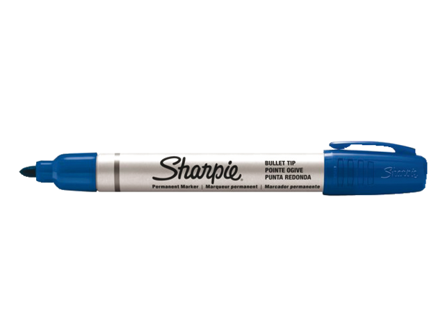 Viltstift sharpie pro rond blauw 1.5-3mm