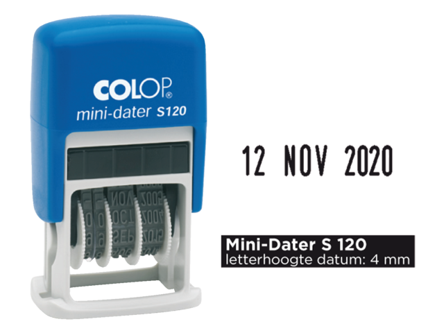 Datumstempel colop s120 mini-dater 4mm
