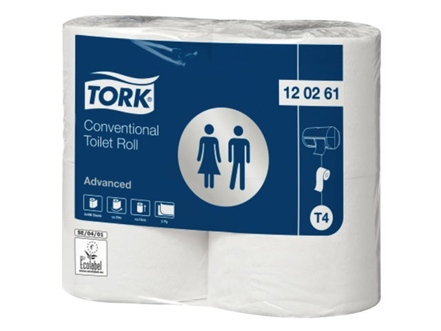 Toiletpapier tork t4 120261 2laags advanced xl 4rollen