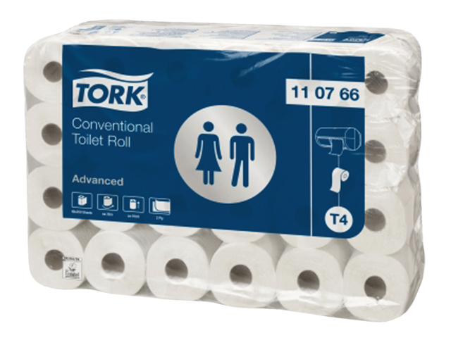 Toiletpapier tork t4 110766 2laags advanced 48rollen