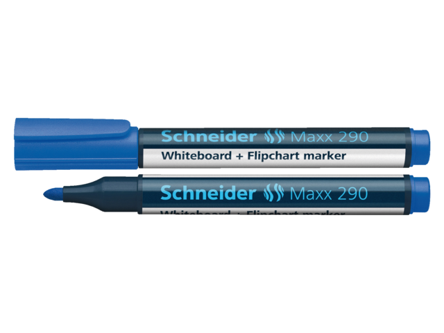 Viltstift schneider 290 whiteboard rond blauw 1.5-3mm