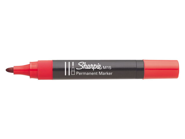 Viltstift sharpie m15 rond rood 1.8mm