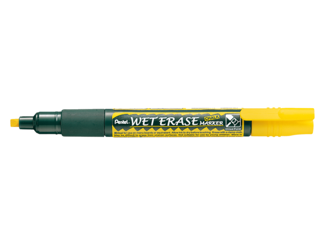Viltstift pentel smw26 krijtmarker geel 2-4mm
