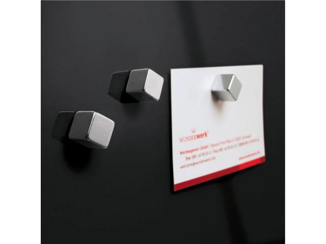 Glasbord sigel magnetisch 300x300x15mm zwart