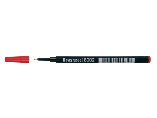 Finelinervulling bruynzeel spits 8002 rood 0.4mm
