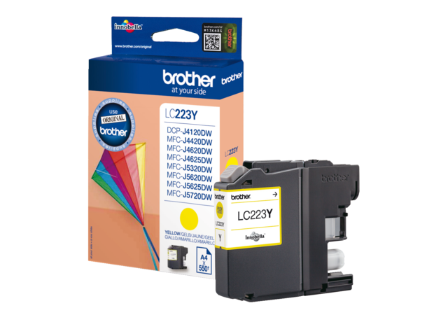 Inkcartridge brother lc-223y geel