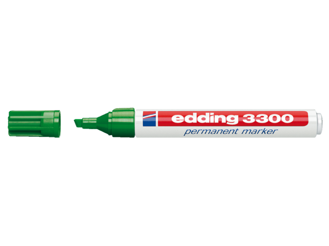 Viltstift edding 3300 schuin groen 1.5-3mm