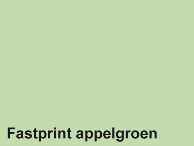 Kopieerpapier fastprint a4 160gr appelgroen 50vel