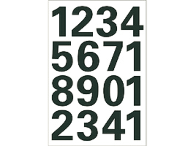 Etiket herma 4168 25mm getallen 0-9 zwart