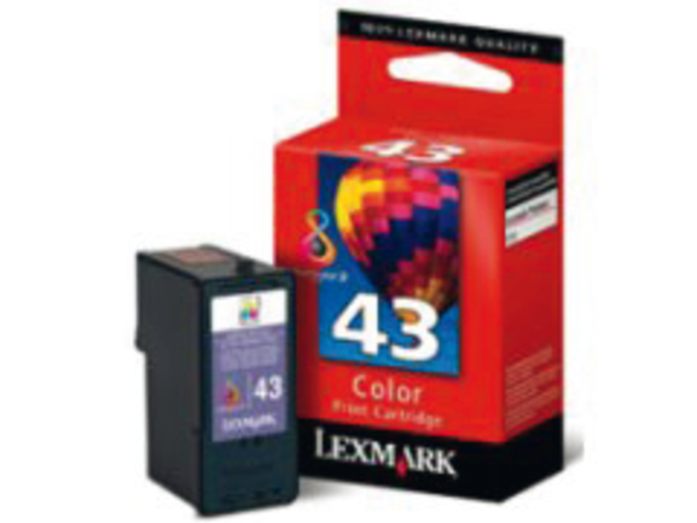 Inkcartridge lexmark 18yx143e 43 kleur