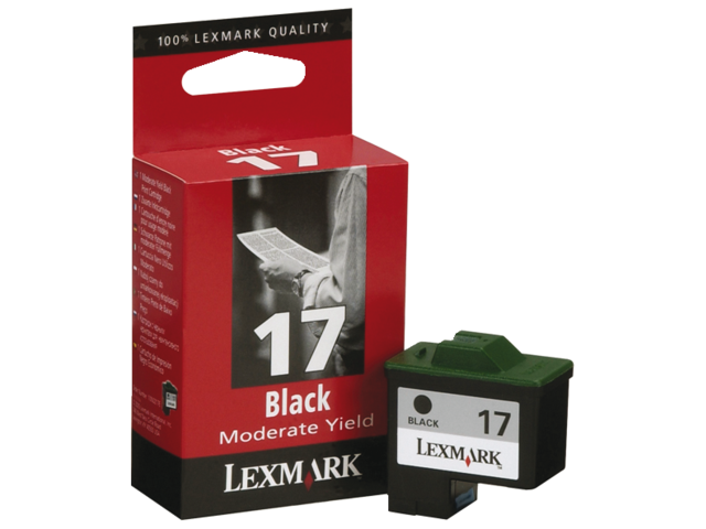 Inkcartridge lexmark 10nx217e 17 zwart