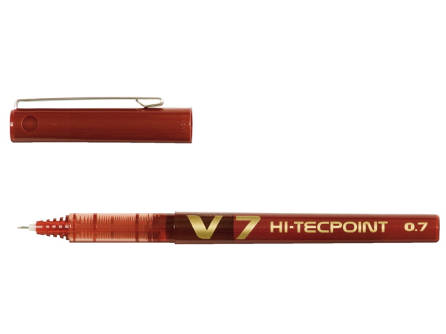 Rollerpen pilot hi-tecpoint v7 rood 0.4mm