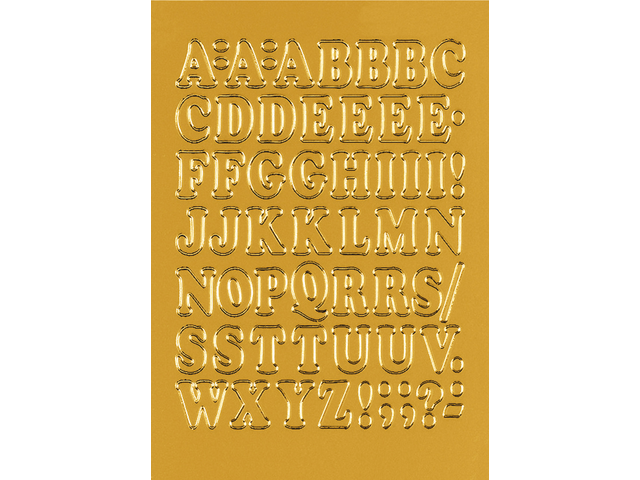 Etiket herma 4183 12mm letters a-z goudfolie 50stuks