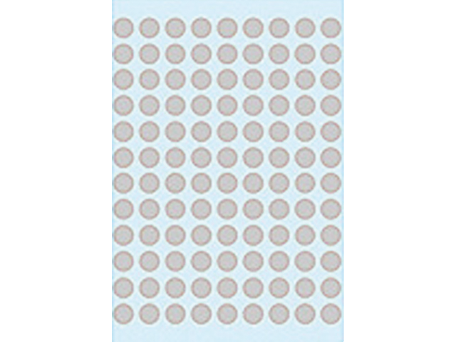 Etiket herma 1838 rond 8mm grijs 540stuks