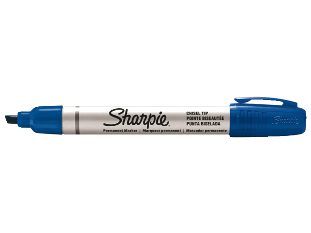 Viltstift sharpie pro schuin blauw 2-5mm