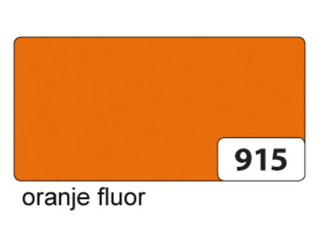 Etalagekarton folia 48x68cm 400gr nr915 fluor oranje