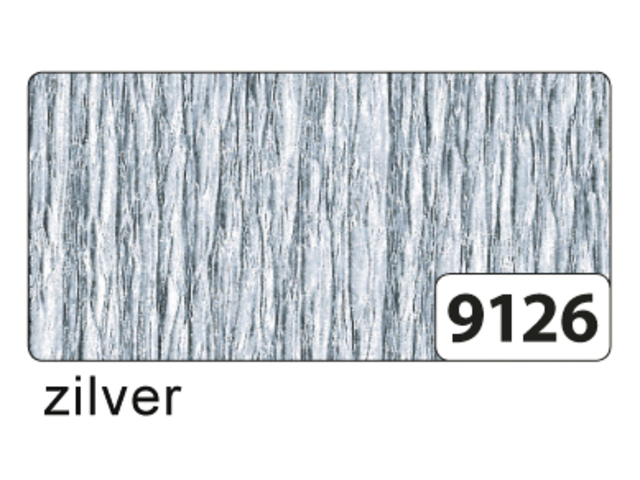 Crepepapier folia rol 250x50cm nr9126 zilver