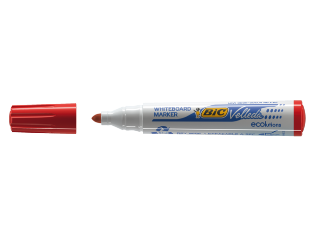 Viltstift bic 1701 whiteboard rond rood 1.5mm