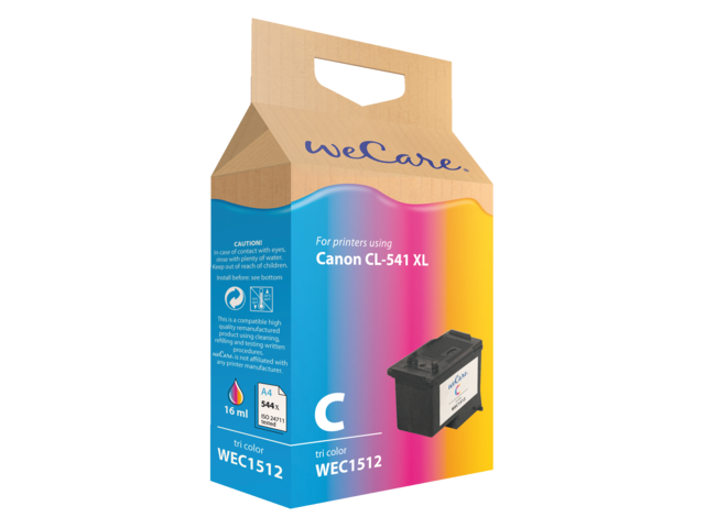 Inkcartridge wecare canon cl-541xl kleur hc