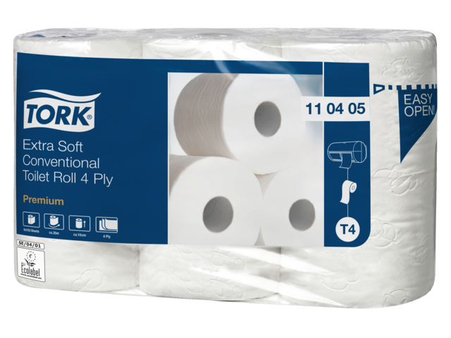 Toiletpapier tork t4 110405 4laags premium 42rollen