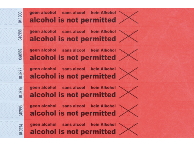 Polsband combicraft alcohol not permitted