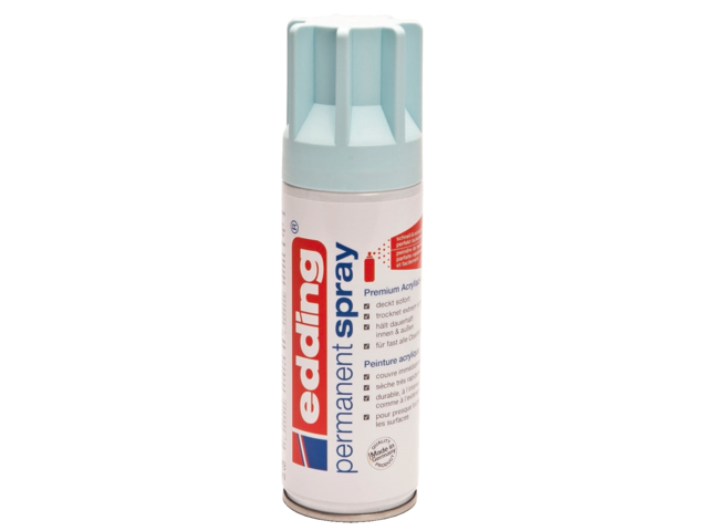Verfspuitbus edding 5200 permanent spray mat pastelblauw