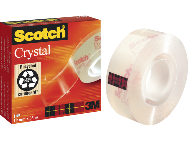 Scotch plakband 600 Crystal Clear